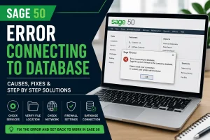 How To Fix “Error Connecting To Database” In Sage 50